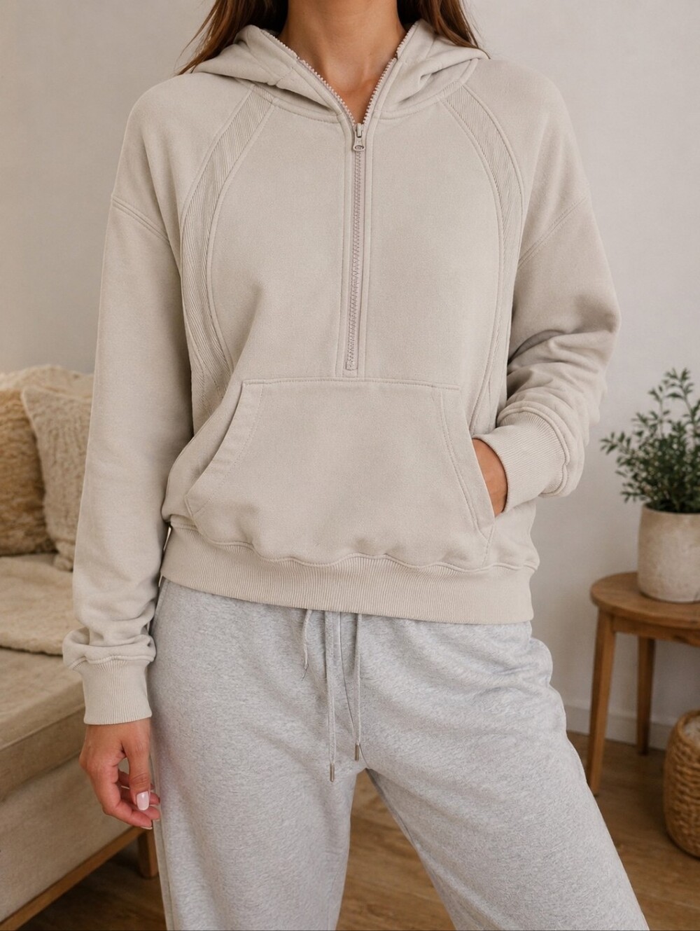 Lolë Half-Zip Fleece Hoodie - Medium